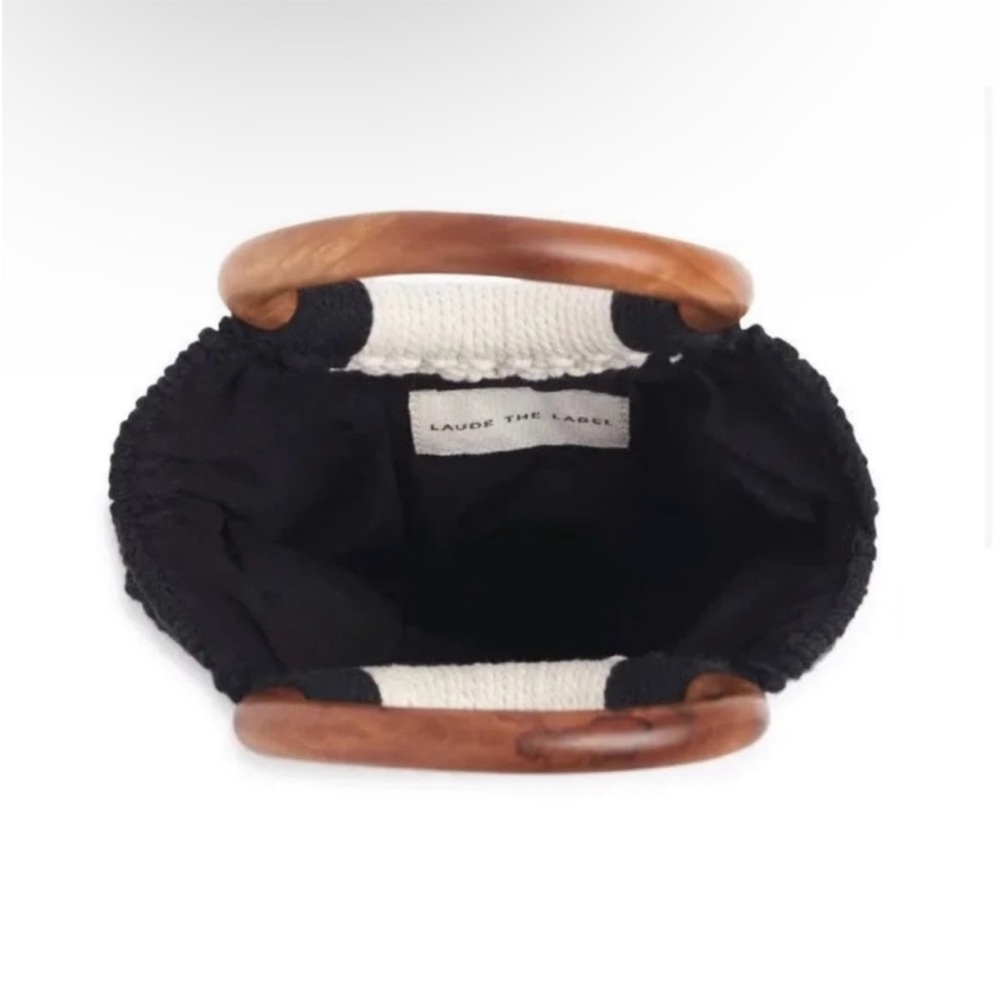 NWT Laude The Label Curateur The Gabby Macrame Off White & black - Picture 7 of 13